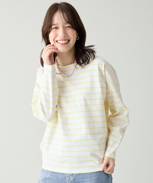 コクーンボーダープルオーバー