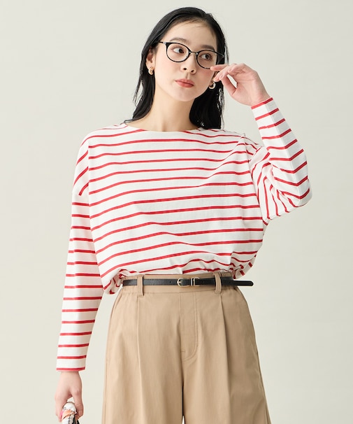 コクーンボーダープルオーバー