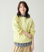 スプリングカラーニットドルマンプルオーバー