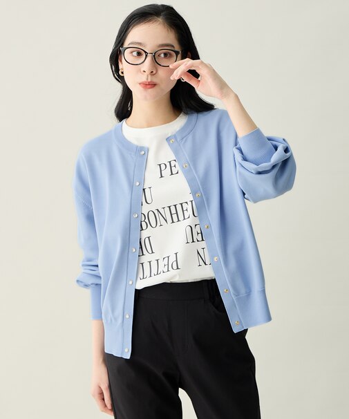 スプリングカラーニットカーディガン