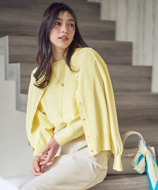 スプリングカラーニットカーディガン