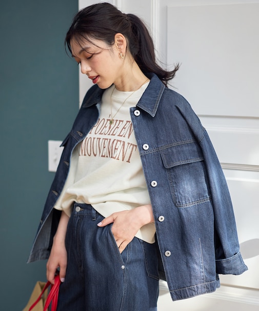 ミディデニムジャケット