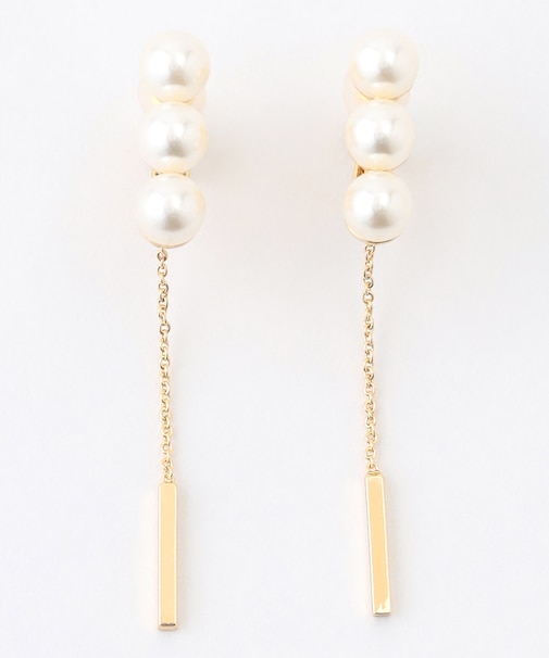 【WEB限定】パールチェーンイヤリング