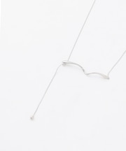 ウェーブトップラリエットネックレス