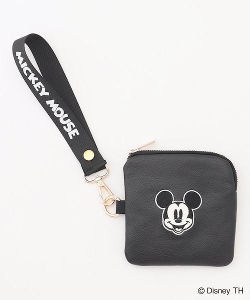ディズニー】ミッキーマウス／フェイクレザースクエアポーチ｜エニィの
