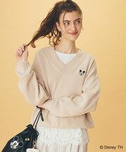 【ディズニー】ミッキーマウス/スウェットライクニット