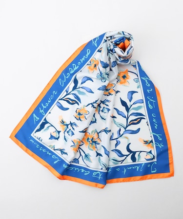 フラワーモチーフスカーフ