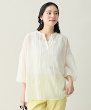 バルーンスリーブスキッパーブラウス