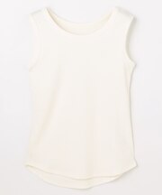 テレコラウンドヘムタンクトップ