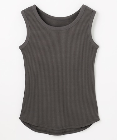 テレコラウンドヘムタンクトップ