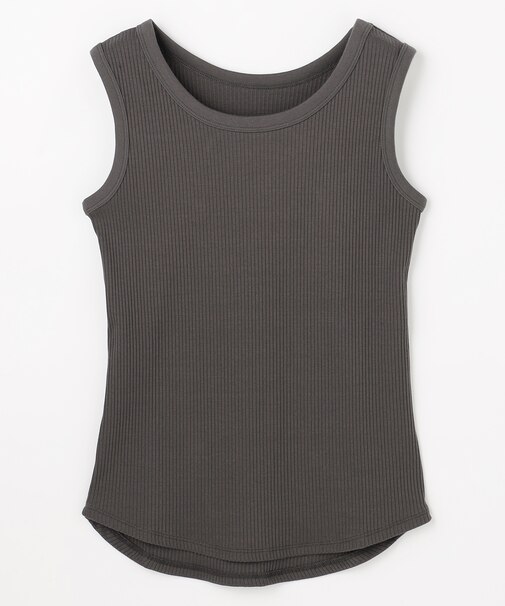 テレコラウンドヘムタンクトップ