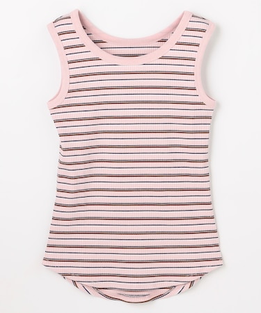 テレコラウンドヘムタンクトップ