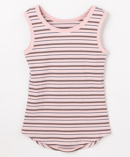 テレコラウンドヘムタンクトップ