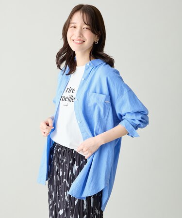 【Sサイズあり】ヨーロピアンリネンオーバーシャツ