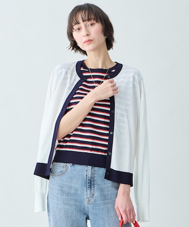 ツインニットセット（ノースリーブニット＋カーディガン）