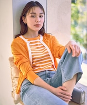 ツインニットセット（ノースリーブニット＋カーディガン）