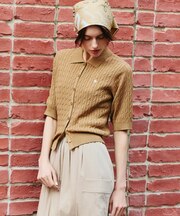 【POLO BCS別注】ケーブルニットポロ