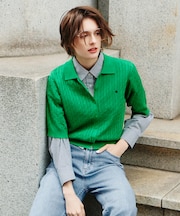 【POLO BCS別注】ケーブルニットポロ