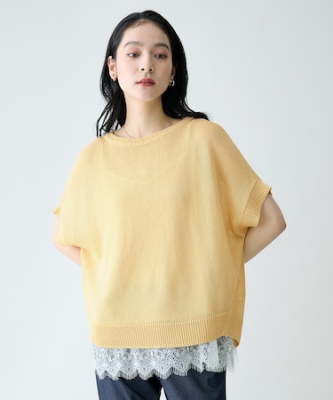 ラミータッチオーバーニット