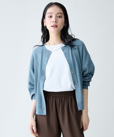 シアーワッフルカーディガン