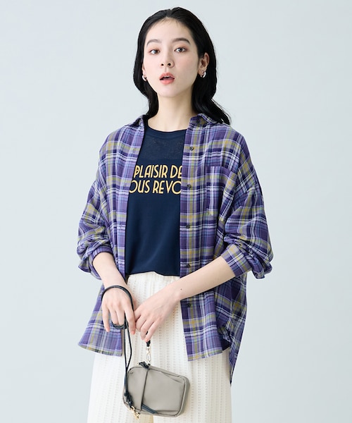 シアーチェックシャツ｜エニィの通販｜&mall（アンドモール）三井
