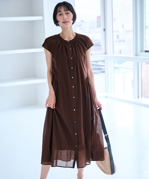 シアーボイルシャツワンピース｜エニィの通販｜&mall（アンドモール