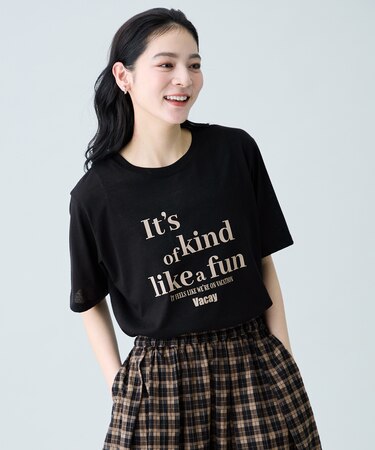 シアーネップロゴTシャツ