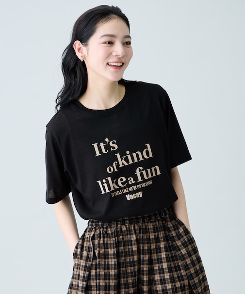 シアーネップロゴTシャツ