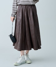 レザーライクスカート