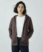 ピーチ裏起毛 フルジップパーカー