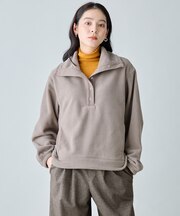 フリーススタンドプルオーバー