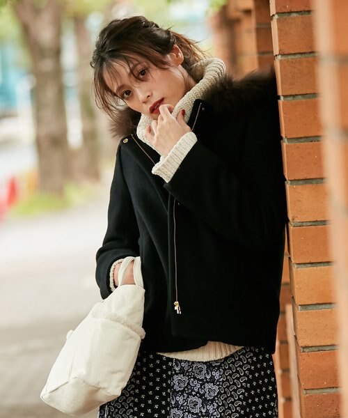 3WAY】スーペリアファインウールモッサ ショートコート｜エニィスィス