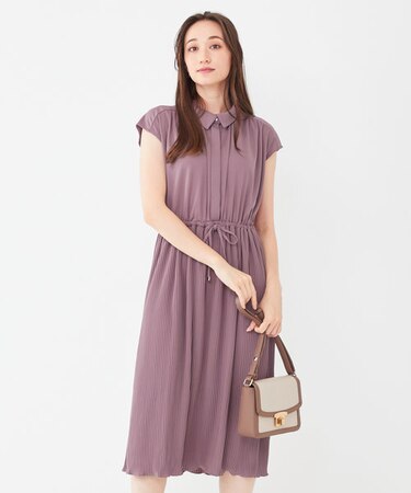 【UVケア】エアリープリーツ ワンピース