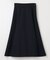 【洗える】ロングタフタフレア スカート