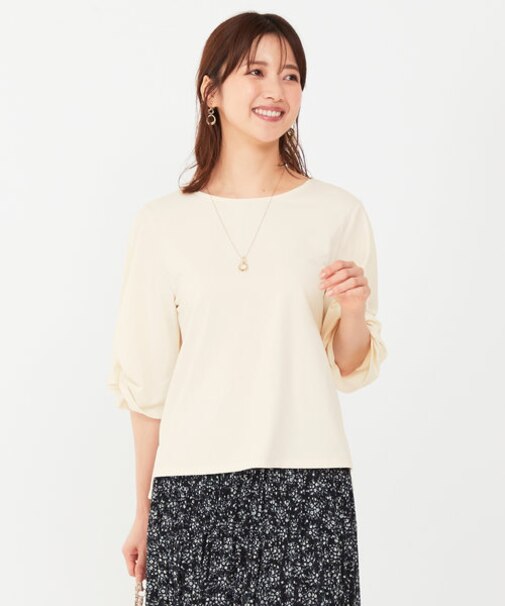 【接触冷感・UVカット】サカリバ袖ねじり プルオーバー