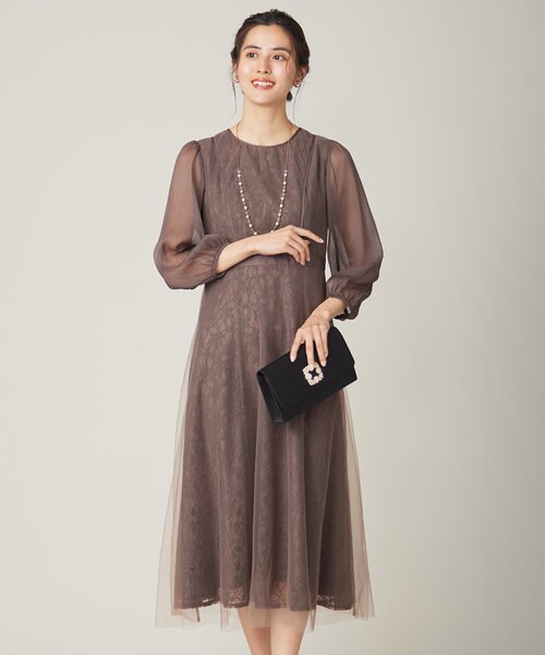 Lily calin】シアーレースクラシック ドレス｜エニィスィスの通販