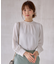 【美人百花10月号掲載】ハイネックシャーリング ブラウス