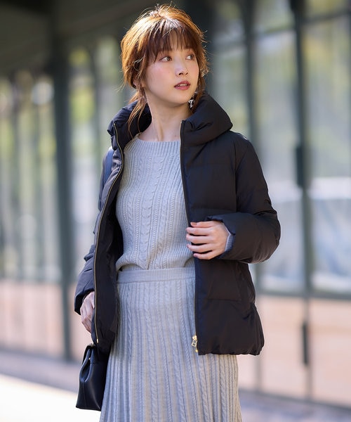 くりさま専用★anySiS 【洗える】エコファイバーミックスショート ダウン　0 洗える】エコファイバーミックスショート ダウン｜エニィスィス