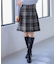 ファジーチェック ミニスカート