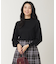 【洗える】カシミヤブレンドパフ袖 ニット