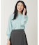 【洗える】カシミヤブレンドパフ袖 ニット