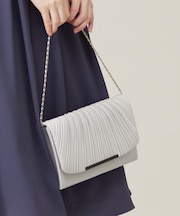 【2WAY】ギャザープリーツパーティ バッグ