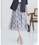 【洗える】ツートーンシアーチェック スカート