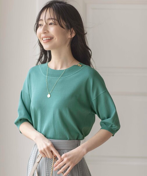 【接触冷感・UVケア】フロント切替 プルオーバー