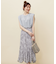 【2SET】コンパクトトップス×ミスティプリントスカート セットアップ