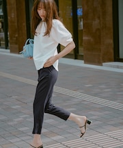 【接触冷感・UVカット・吸水速乾】サラキレイ テーパード パンツ