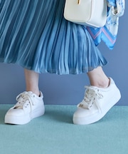 【23.0~24.0cm】ラメアクセント スニーカー