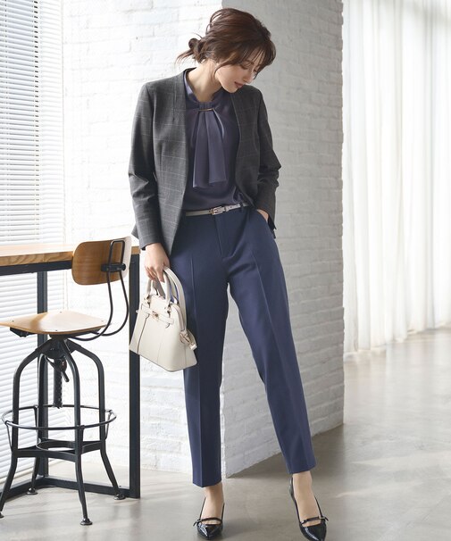 【保温効果/ストレッチ】シリーズ累計13万枚突破！ビューティサーモ テーパードパンツ