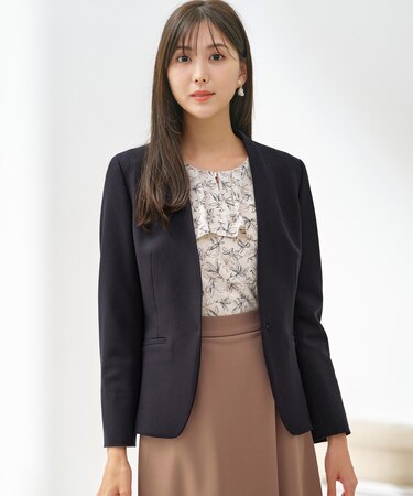 【保温効果/ストレッチ】シリーズ累計13万枚突破!ビューティサーモ ノーカラージャケット