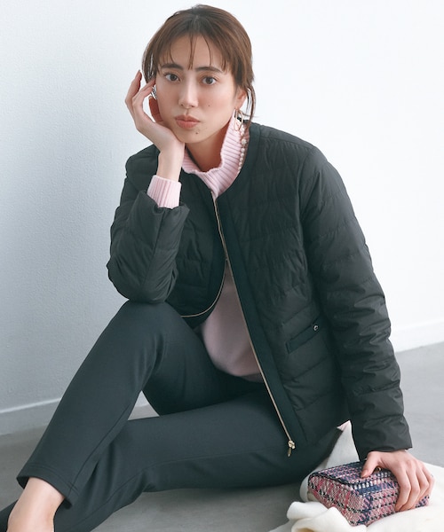 撥水・洗える】2WAYノーカラーダウン ジャケット｜エニィスィスの通販